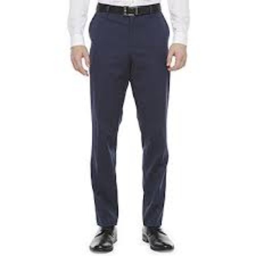 JF Ferrar Slim Fit Suit Pants - Blue